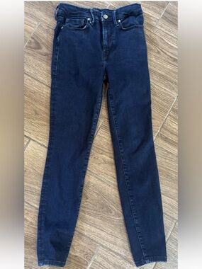 Good American Always Fits Jeans 00-4 Dark Wash Skinny